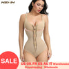 Image of HEXIN Women's Slimming Underwear Bodysuit Body Shaper Waist Shaper Shapewear Postpartum Recovery Slimming Zip and Hook Corset