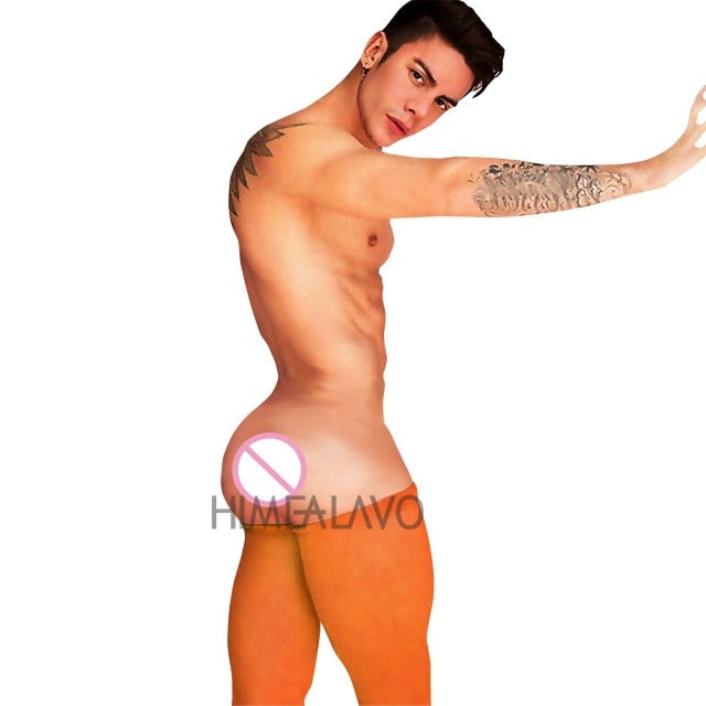 HIMEALAVO hot Sexy Gay Men's bodystocking Opaque Nylon Thigh High Stockings Male stockings 11 colors