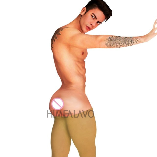 HIMEALAVO hot Sexy Gay Men's bodystocking Opaque Nylon Thigh High Stockings Male stockings 11 colors
