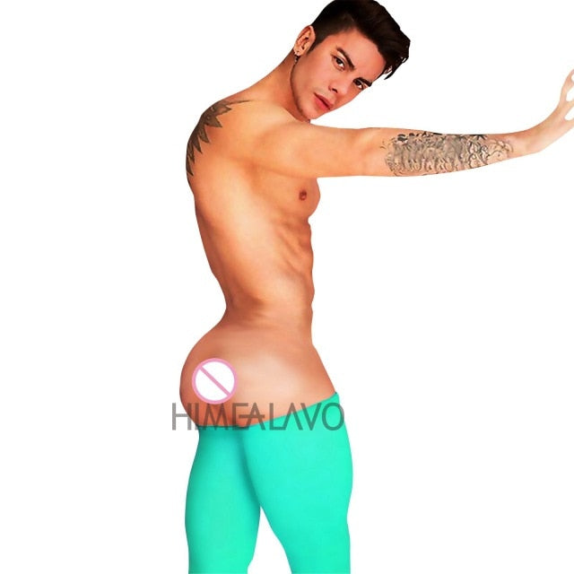 HIMEALAVO hot Sexy Gay Men's bodystocking Opaque Nylon Thigh High Stockings Male stockings 11 colors