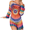 Image of Handmade Knitted Beach Cover Up Tunics for Beach Swimsuit Crochet Cover Ups Sarong Beach Saida Praia Sarong Beach Kaftan #Q498