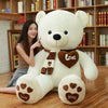 Image of High Quality 80/100CM 4 Colors Teddy Bear With Scarf Stuffed Animals Bear Plush Toys Teddy Bear Doll Lovers Birthday Baby Gift
