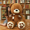 Image of High Quality 80/100CM 4 Colors Teddy Bear With Scarf Stuffed Animals Bear Plush Toys Teddy Bear Doll Lovers Birthday Baby Gift