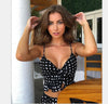 Image of High Waist Swimwear Women Swimsuit 2020 Bikini Bandage Bikinis Set Padded Bathing Suit New Leaf Print Biquini Maillot de bain