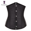 Image of High quality metal busk clips wholesale underbust waist corset slimming waist cinchers lacing bondage satin corsets 28335#