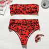 Image of High waist Brazilian neon bikini 2019 Belt swimwear women Bandeau swimsuit female Push up bathing suit Summer bathers biquini