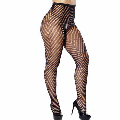 Hirigin Women's Pantyhose Tights Fishnet  Mesh Stockings Underwear Lace Sheer Plus Size