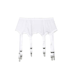 Hot Sale Womens 6 Metal Buckles Straps Garter Belt Sexy Lingerie Suspender Elastic Belt