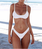 Image of Hot Sexy Bikini Set Two Piece Swimsuit Bikinis Swimwear Women Solid Biquini Popular Female Swimming Suit Beachwear Bathing Suit