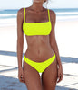 Image of Hot Sexy Bikini Set Two Piece Swimsuit Bikinis Swimwear Women Solid Biquini Popular Female Swimming Suit Beachwear Bathing Suit