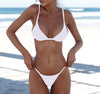 Image of Hot Sexy Bikini Set Two Piece Swimsuit Bikinis Swimwear Women Solid Biquini Popular Female Swimming Suit Beachwear Bathing Suit