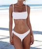 Image of Hot Sexy Bikini Set Two Piece Swimsuit Bikinis Swimwear Women Solid Biquini Popular Female Swimming Suit Beachwear Bathing Suit