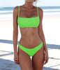 Image of Hot Sexy Bikini Set Two Piece Swimsuit Bikinis Swimwear Women Solid Biquini Popular Female Swimming Suit Beachwear Bathing Suit