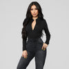 Image of Hugcitar ribbed knit long sleeve zipper high neck bodycon sexy body 2019 autumn winter women fashion club bodysuit