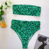 Image of In-X High waist bikinis 2020 mujer Neon swimsuit female one shoulder swimwear women Bandeau top Sexy green bathing suit bathers