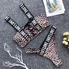 In-X Sexy Brazilian bikini sets 2020 Push up sports swimwear women Lace up thong swimsuit female Bandeau bathing suit beach wear