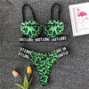 Image of In-X Sexy Brazilian bikini sets 2020 Push up sports swimwear women Lace up thong swimsuit female Bandeau bathing suit beach wear