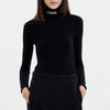Image of InstaHot Cotton Turtleneck Letter Print Bodysuits Women Autumn Sexy Long Sleeve Playsuits Black Bodycon Tops Female Solid Style