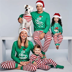 JULY'S SONG Family Christmas Pajamas Warm Adult Girls Boy Father Sleepwear Woman Nightwear Matching Outfit Long Sleeve Pajamas
