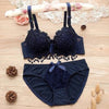 Image of Japanese lingerie set thin embroidery push up bra set sexy lace underwear set Floral bras for women bra and panty set bh