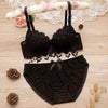 Image of Japanese lingerie set thin embroidery push up bra set sexy lace underwear set Floral bras for women bra and panty set bh