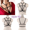 Image of Jartiyer Sexy Ladies Women Body Harness Bra Fetish Chest Bondage Lingerie Erotic Cage Bra Gothic Garter Sword Belt Suspenders