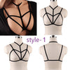 Image of Jartiyer Sexy Ladies Women Body Harness Bra Fetish Chest Bondage Lingerie Erotic Cage Bra Gothic Garter Sword Belt Suspenders