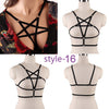 Image of Jartiyer Sexy Ladies Women Body Harness Bra Fetish Chest Bondage Lingerie Erotic Cage Bra Gothic Garter Sword Belt Suspenders