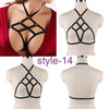 Image of Jartiyer Sexy Ladies Women Body Harness Bra Fetish Chest Bondage Lingerie Erotic Cage Bra Gothic Garter Sword Belt Suspenders