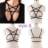 Image of Jartiyer Sexy Ladies Women Body Harness Bra Fetish Chest Bondage Lingerie Erotic Cage Bra Gothic Garter Sword Belt Suspenders