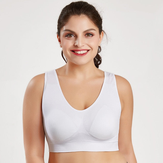 Jerrinut Seamless Bra Push Up Bralette Bras For Women Plus Size Bra Lingerie Wireless Sleep Underwear Sports Active Women Bra