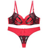 Image of Julexy New 2019 Bra Brief Set Sexy Thongs Women Bra Set Push Up Lace Underwear Set  Intimate Plus Size Bra Panty Set
