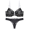 Image of Julexy New 2019 Sexy Lace Women bra set thong hollow out Underwear Panty Set  intimante Bra brief lingerie set