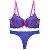 Image of Julexy New 2019 Sexy Lace Women bra set thong hollow out Underwear Panty Set  intimante Bra brief lingerie set