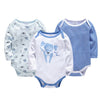 Image of Kavkas New Baby Boys Bodysuit 6 PCS 3 PCS Long Sleeve Cotton Baby Boy Girl Clothes 0-3 months Newborn body bebe Clothing