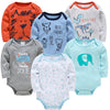 Image of Kavkas New Baby Boys Bodysuit 6 PCS 3 PCS Long Sleeve Cotton Baby Boy Girl Clothes 0-3 months Newborn body bebe Clothing