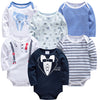 Image of Kavkas New Baby Boys Bodysuit 6 PCS 3 PCS Long Sleeve Cotton Baby Boy Girl Clothes 0-3 months Newborn body bebe Clothing