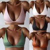 Image of LASPERAL Sexy Women Cute Girl Set Push Up U Ultrathin Padded Bandage Bikini Top Swimwear 2019 Swimsuit Solid Beachwear Top Bra