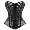 Image of Lace Corset Sexy Bustier Mesh Corselet Summer Underwear Clothing Black White Lingerie G-string Slimming Party Outfits S-2XL