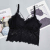 Image of Lace Top Camisole Women Lingerie Sexy Eyelashes Lace Beauty Back Padded Hollow Out Bottoming Camisole