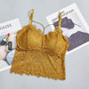 Image of Lace Top Camisole Women Lingerie Sexy Eyelashes Lace Beauty Back Padded Hollow Out Bottoming Camisole