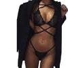 Image of Ladies Lingerie Sexy Hot Erotic Women Exotic Lace Up  Intimate Sexy Apparel Lingerie Set Bandage Transparent Bridal Lingerie