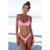 Image of Lefeel Solid Bikini Set Women Sexy Brazilian Swimsuit Bikinis Summer Tube Top Swimwear Low Waist Bathing Suit Female Biquini