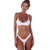 Image of Lefeel Solid Bikini Set Women Sexy Brazilian Swimsuit Bikinis Summer Tube Top Swimwear Low Waist Bathing Suit Female Biquini