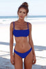 Image of Lefeel Solid Bikini Set Women Sexy Brazilian Swimsuit Bikinis Summer Tube Top Swimwear Low Waist Bathing Suit Female Biquini