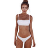 Image of Lefeel Solid Bikini Set Women Sexy Brazilian Swimsuit Bikinis Summer Tube Top Swimwear Low Waist Bathing Suit Female Biquini