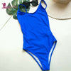 Image of Lurehooker Sexy Halter One Piece Swimsuit Solid Thong Bodysuits Swimwear Wire Free Beach Bathing Suit Swimwears Women Push Up