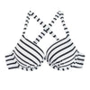 Image of M&M Lady Sexy Cross Halter Brazilian Bikini Top Push Up Swim Bra Solid Print Swimwear Girl Swimsuit Sport Beach Bathing SuitT605