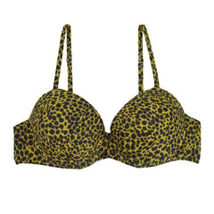 M&M Women Bikini Top Ruched Print Sexy Swimsuit Tops Underwire Micro Bikini Adjustable Straps Women Push Up Girls Swimwear T602