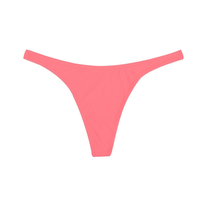 M&M Women Brazilian Bikini Bottom Micro Sport Board Shorts Girls Bikini Set Sexy Thongs 2019 Swimsuit Swim Briefs B604